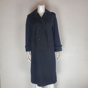 Vintage 70s Rain Shedder Black Trench Coat